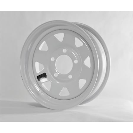 15 X 5 Spoke Style 5 Lug On 4.5 In., White